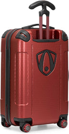 Traveler's Choice Maxporter II Polycarbonate Hardside Trunk with Spinner Wheels, Red, 22-Inch Carry-on Luggage