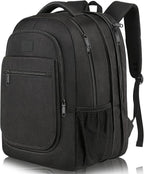 MATEIN College Large Travel Backpack, TSA Expandable Laptop Backpack, Anti Theft Computer Bag Fit 17.3 Inch Laptop Water Resistant College Computer Bag Gift for Men Women, Black
