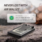 Air Wallet,Minimalist Wallet With Built In Airtag Chip, Rfid Blocking Credit Card Holder,Slim Wallet For Men,Compatible With Apple Find My Ios Only,Detachable Money Clip (Minimalist, Black)