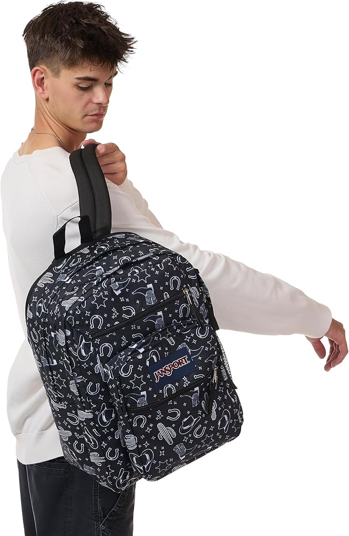 JanSport Laptop Backpack - Computer Bag with 2 Compartments, Ergonomic Shoulder Straps, 15” Laptop Sleeve, Haul Handle - Wild West Escape