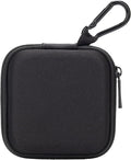Ginsco Mini-Portable Hard Shell Square Earbuds Case for Apple EarPods/Samsung Galaxy Wired/Wireless Earbuds, Cell Phone Accessories Organizer with Carabiner for Earphones Tech Pouch