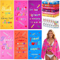 Peryiter 6 Pack Teacher Appreciation Gift for Women 28 x 59 Inch Beach Towel Thank You Gifts from Students for Teacher Week Graduation End of Year School Class Retirement Summer Vacation Pool Party