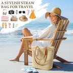 Trifabricy Beach Bags for Women, Large Straw Beach Bag, Beach Tote Bag Shoulder Handbags, Straw Bag Beach Purse for Summer