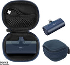 Case for mini Charger Compatible with iWALK Small USB-C Portable Charger, Anker Nano, JEJILL, LanLuk, Charmast, LENUTO, Swyop, VEGER, Feob, Taegila, YHO (Blue)