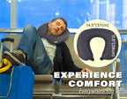 TREKOLOGY Inflatable Neck Pillow for Traveling - Inflatable Travel Pillow for Airplanes - Neck Air Pillow, Blow Up Travel Pillows for Neck Support