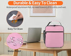 ZM-YOUTOO Lunch Box for Men - Reusable Lunch Bag Men Adult Women- Insulated Small LunchBox (Pink)