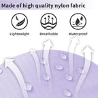 tianzong Travel Shoe Bag with Handle Holds 2 Pairs of Shoes, Shoe Packing Cubes for Travel (Purple, 2 Pack)