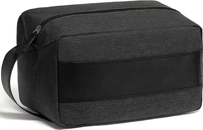 Vorspack Toiletry Bag for Men - Water Resistant Travel Bag for Toiletries, Bathroom Essentials, Travel Accessories, Gifts - Grey