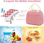 Bluboon Lunch Box for Women Cute Lunch Bag Reusable Insulated Lunch Bags Large Capacity Lunchbox Cooler for Work Picnic or Travel