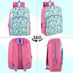 Trail maker 15 Inch Kids Backpacks for Boys & Girls | Preschool, Kindergarten, Elementary School Backpacks with Adjustable, Padded Straps (Upbeat Unicorns)