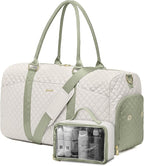 Women Weekender Travel Duffle Bag: Travel Duffel Overnight Bags with Shoe Compartment Large Carry on Tote with Toiletry Bag Weekend Traveling Yoga Gym Hospital Bag for Women with Wet Pocket