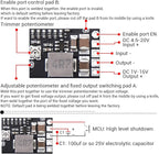 DROK DC Buck Converter, 6pcs Mini Voltage Regulator DC 4.5-20V 12V 9V Step Down to 5V Reducer Board 3A 10W Fixed Adjustable Volt Output Step-Down Transformer Power Supply Stabilizer Module