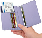 FINTIE Passport Holder, Slim Travel Wallet RFID Blocking Card Case Cover Passport Cover Protector Essentials with Credit Card Slots for Women/Men | Slim, RFID Blocking, Card Case Cover, Essentials, Credit Card Slots