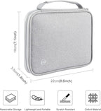 RFID Blocking Travel Wallet, RFID Passport Wallet for Women/Men,Tote Passport Holder for Travel Family, Waterproof Passport Holders Bag,Travel Document Organizer Credit Cards Case(Grey-Large)