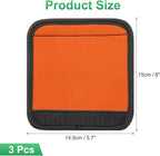 uxcell 3 Pcs Luggage Handle Wrap for Suitcase, Neoprene Handbag Grip Cover Protector Luggage Identifiers Suitcase Handle Wraps for Luggage Shopping Bag Travel Bags, Orange