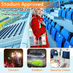 Hoiny Clear Bag for Stadium Events Approved, 12x6x12 Large Transparent Tote Bag with Zipper for Gym Concert Sports Festivals