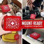 EVERLIT Pocket-Aid Mini First Aid Kit | Compact, Portable Hard-Shell Cases of 50 Items | Cuts, Scrapes, Wound Care Essentials for Travel, Outdoor, School, Camping, Home, Office (48 Packs | 2400 Pcs)