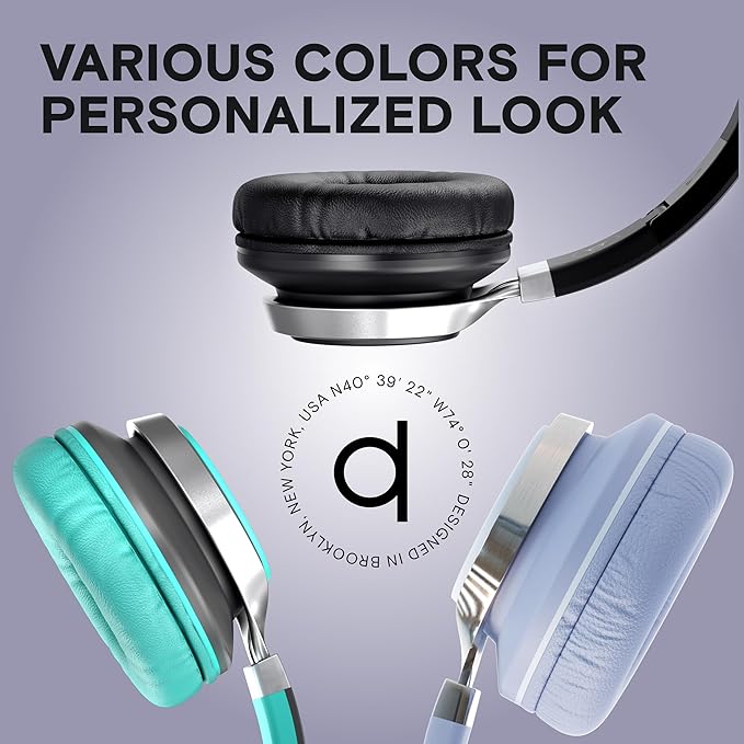 ARTIX CL750 Wired Headphones with Mic — Noise Isolating On-Ear Headphones for Computer and Laptop Wired, Plug in Corded Headphone with Wire (Foldable, Aux Jack 3.5mm)