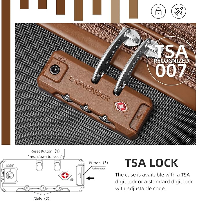 6 Piece Luggage Sets with Bags, Lightweight Expandable Checked Luggage Sets, Hardshell ABS Spinner Wheels Carry on Suitcase with TSA Lock, for Travel, Women Men (Black Brown, 18/20/24/28inch+2bags)