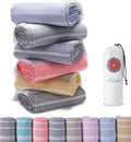 Antfuny 6 Packs Turkish Beach Towels Vacation Essentials Quick Dry Sand Free Soft Absorbent Extra Large XL Big Blanket Adult Oversized Bath Pool Swim Towel Set Bulk Multipack Thin Sandless Fast