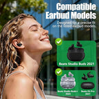 9 Pairs Replacement Ear Tips for Beats Studio Buds/Fit Pro/Studio Buds+, 3 Sizes (S/M/L), Soft Silicone Beats Earbud Accessories, Fit Charging Case (Red)