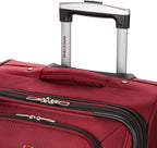SWISSGEAR Sion Softside Expandable Spinner Luggage Durable Lightweight Travel Suitcase, Burgundy, Checked-Medium 25-Inch