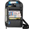 Neck Wallet for Travel, RFID Blocking Passport Holder - Slim Travel Pouch with Adjustable Strap | Holds Phone, Cards, Cash, Documents | Water-Resistant & Secure for Men & Women
