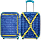 American Tourister Disney Stitch Carry-On Luggage - Airline Approved, Durable Hardshell - Roll Confidentially with Spinner Wheels & Colorful Adjustable Handle