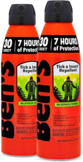 Ben's Tick & Insect Repellent Eco Spray - Bug Spray with 30% DEET for Mosquitoes, Ticks & More - Up to 7 Hours of Protection - Fragrance-Free - 6 oz (2 Pack)