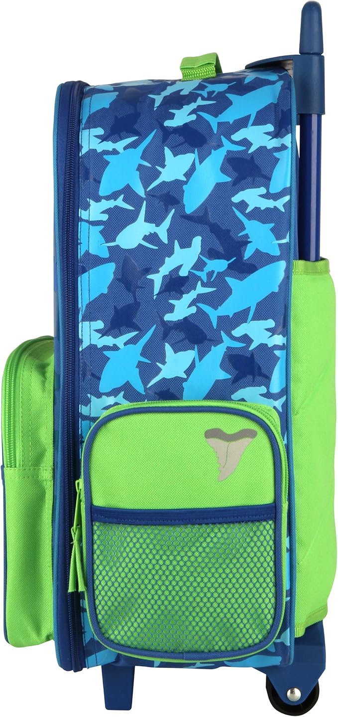 Stephen Joseph Kids Classic Rolling Luggage, Kids Luggage, Toddler Rolling Travel Carry On, Kids Suitcase with wheels,
