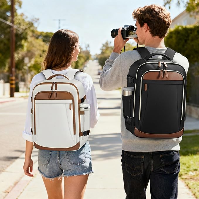 TILYMOL Travel Backpack for Women - 15.6 inch Laptop Backpack Airplane Flight Approved, Large Carry On Anti-theft Bag for Travel Work Business Weekender