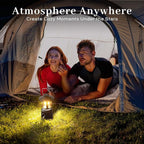Camping Lantern Rechargeable, Telescopic 8000mAh Retro Waterproof Camping Light, Electric Lanterns for Power Outages, Vintage Hurricane Lamp for Tent Outdoor Patio RV Fishing