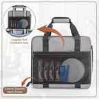 Anitor Portable Carrying Coffee Maker Travel Bag Match for Keurig K-Slim/K-Iced Plus, Single Serve Coffee Machine Travel Bag with Padded Shoulder Straps Includes Multiple Storage Bags, Grey
