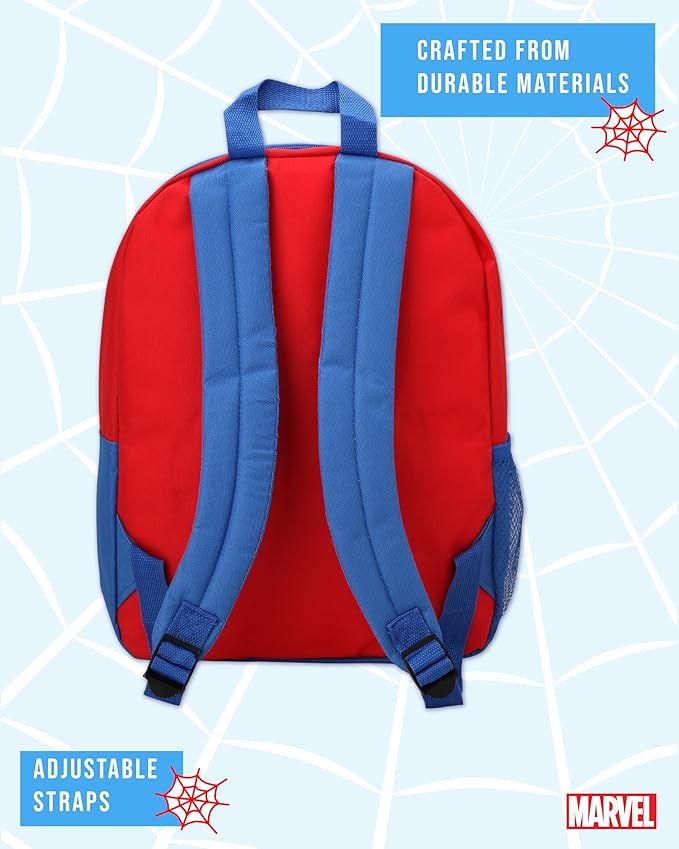 Fast Forward Spider-Man Boys Backpack and Lunch Box Set - 2 Piece 15 Inch School Backpack With Detachable Lunch Bag, Size One Size, Spider-Man Red Lunch Bag