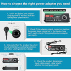 120W Power Supply Adjustable DC 3V ~ 24V Variable Universal Switching AC/DC Adapter Minidodoca AC to DC Converter with LED Voltage Display and 16 Tips, for 3V to 24V Household Electronics - 5000mA Max
