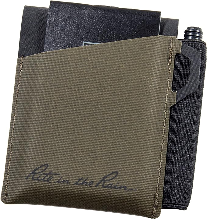 Rite in the Rain Monsoon On-the-Go Wallet, 3 3/8” x 3 ¾”, TPU fabric, Pen Holder (No. C971) | 3 3/8" x 3 ¾", Pen Holder, No. C971