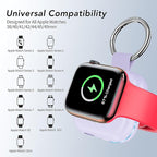 Portable Travel Charger for Apple Watch Series 8,Wireless iWatch Charger 1200mAh Power Bank with Charging Cable, Purse Keychain Smart Chargers for Apple Watch Series 11/10/9/8/7/6/SE/5/4/3/2/1/UItra