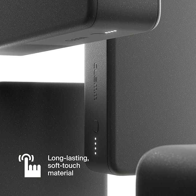 Clemm Portable Charger Quick Charging Power Bank (Graphite, 30000, Milliamp Hours)