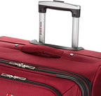 SWISSGEAR Sion Softside Expandable Spinner Luggage Durable Lightweight Travel Suitcase, Burgundy, Checked-Large 29-Inch