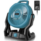 HEINPRO Battery Operated Fan Compatible with Makita 18V Battery with AC Adapter (No Batteries) Up to 650CFM, Variable Speed, Low Noise 30dB, Portable Cordless Fan for Camping, Jobsite