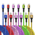 XIAWAO USB to USB C Cable, (6Pack) Type C Charger Cord Fast Charging for iPhone 17 16 15, Samsung Galaxy S25 S24 S23 A56 A36 A16 A17, Moto g, Pixel 10 9