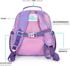 mibasies Toddler Backpack for Girls 2-4: Glitter Kids Backpacks for Girls - Preschool Kindergarten Backpack - Purple