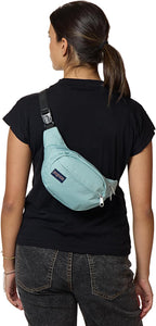 JanSport Fifth Avenue Fanny Pack Crossbody Bags for Women, Men - Stylish, Durable Waist Bag with Adjustable Belt, Main Zippered Pocket, Quick Stash Pocket - Travel Essentials - Black