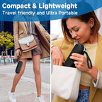 for Anker 25,000mAh Laptop Power Bank Compact Travel Case, EVA Protective Storage Box with Hand Strap Compatible with Anker Zolo A1695 Power Bank 25K 165W (Black Case Only)