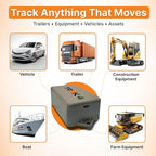 Trak-4 GPS Tracker for Vehicles, Assets, Equipment. Long Battery Life, Waterproof, Global Tracking. Low-Cost Subscription Required.