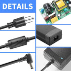 12V 10A Power Supply 120W 100V~240V AC to DC Adapter Converter Transformer,12 Volt 10 Amp Power Supply Adapter with 5.5mm x 2.5mm&2.1mm DC Output Jack for 12V Printe LED Strip Light CCTV Camera