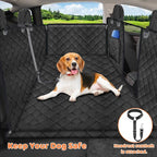 URPOWER Upgraded Back Seat Extender for Tesla Model Y - Large Hard Bottom Dog Car Seat Cover Holds 550lbs, Waterproof Dog Hammock Pet Bed with High-Density Foam Non-Slip Backseat Protector