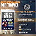 Anti-Theft Travel Wallet Decoy Cards – 6 Fake Credit Cards Pickpocket Protection