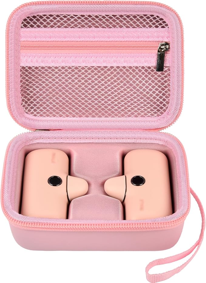 casmilee Portable Charger Power Bank Case for 2PCS Swyop/for Feob/for Charmast/for JEJILL/for LanLuk/for VEGER/for iWALK/for Taegila/for Kuulaa and More Small Charging Battery Pack - Bag Only (Pink)