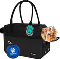 PetAmi Dog Purse Carrier for Small Dogs Cats, TSA Airline Approved Soft-Sided Pet Carrier with Pockets, Ventilated Travel Tote Bag with Bed & Shoulder Strap, Puppy Kitten, Max 12 lbs, Black